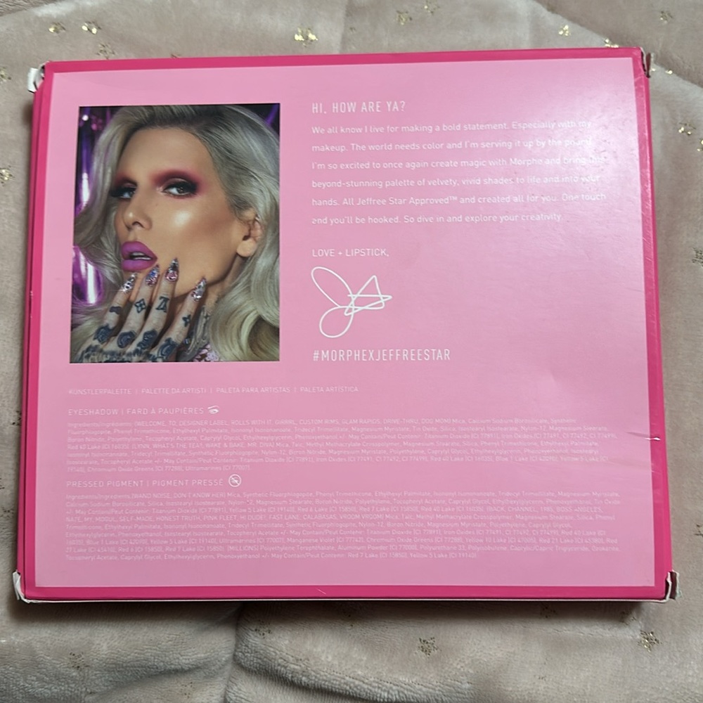 Jeffree star X Morphe Artistry Palette Brand new bubble wrapped still in box - Picture 5 of 16
